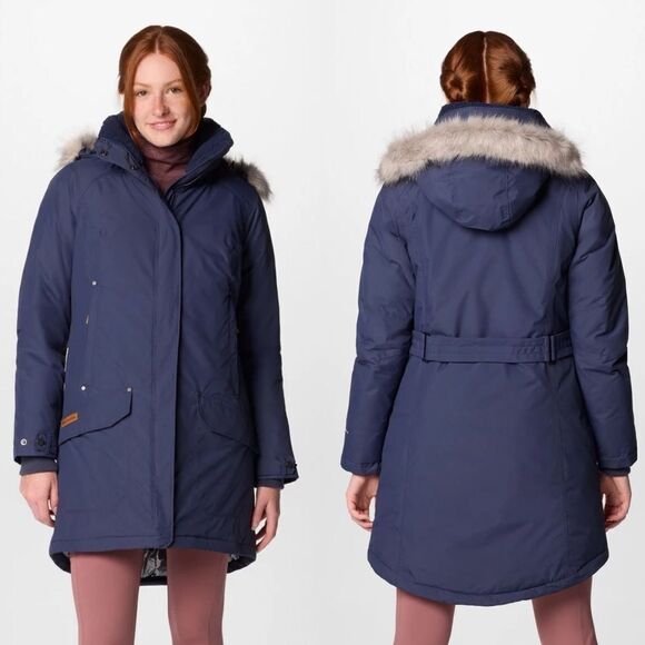 NWT- Women's Icelandite™ TurboDown™ II Jacket Coat Navy Blue, Plus Size 2X - Picture 1 of 14
